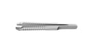 4-0396/MRS Capsulorhexis Forceps with Scale (2.50/5.00 mm), Cross-Action, for 1.50 mm Incisions, Straight Stainless Steel Jaws (8.50 mm), Short Lever (16.00 mm), Medium (91 mm) Round Stainless Steel Handle, Length 110 mm