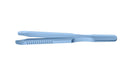 4-0395/LF Capsulorhexis Forceps with Scale (2.50/5.00 mm), Cross-Action, for 1.50 mm Incisions, Curved Stainless Steel Jaws (8.50 mm), Short Lever (16.00 mm), Long (101 mm) Flat Titanium Handle, Length 120 mm