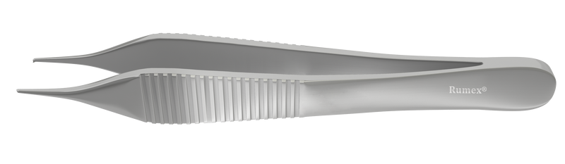 158R 4-0741S Adson Fixation Forceps, 0.50 mm, 1x2 Teeth, Length 124 mm, Stainless Steel