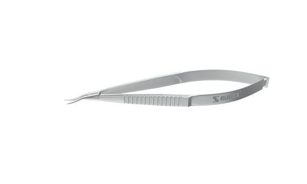 999R 11-010S Castroviejo Corneal Scissors, Left, Curved, Blunt Tips, 7.00 mm Blades, Length 100 mm, Stainless Steel