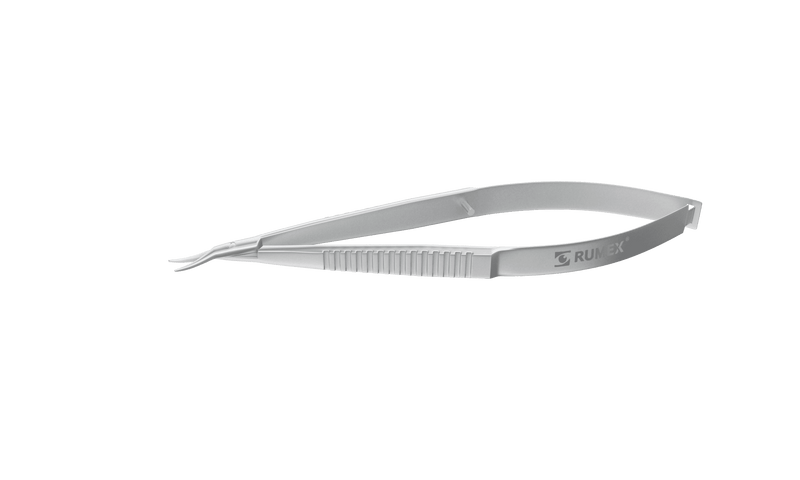 999R 11-010S Castroviejo Corneal Scissors, Left, Curved, Blunt Tips, 7.00 mm Blades, Length 100 mm, Stainless Steel