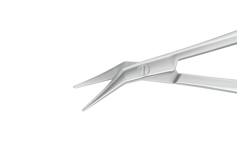 999R 11-010S Castroviejo Corneal Scissors, Left, Curved, Blunt Tips, 7.00 mm Blades, Length 100 mm, Stainless Steel