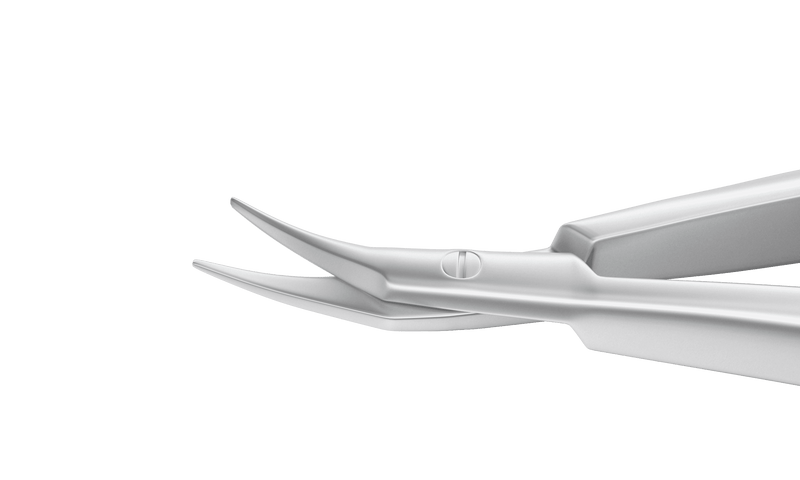 999R 11-0101S Castroviejo Corneal Scissors, Right, Curved, Blunt Tips, 7.00 mm Blades, Length 100 mm, Stainless Steel
