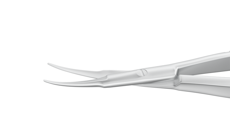 999R 11-013S Osher Universal Corneal Scissors, Blunt Tips, Gently Curved, 13.00 mm Blades, Length 120 mm, Stainless Steel