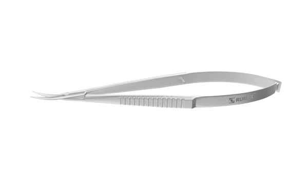 056R 11-040S Westcott Curved Tenotomy Scissors, Blunt Tips, 13.00 mm Blades, Flat Handle, Length 115 mm, Stainless Steel