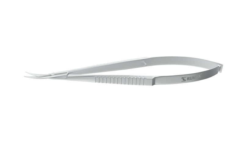 056R 11-040S Westcott Curved Tenotomy Scissors, Blunt Tips, 13.00 mm Blades, Flat Handle, Length 115 mm, Stainless Steel