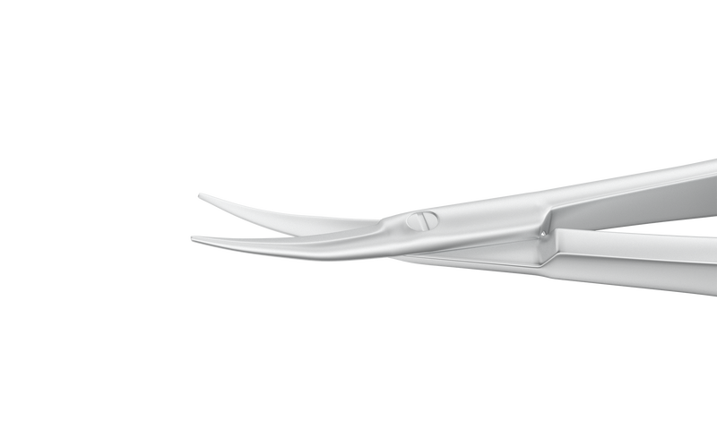 056R 11-040S Westcott Curved Tenotomy Scissors, Blunt Tips, 13.00 mm Blades, Flat Handle, Length 115 mm, Stainless Steel