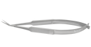 11-0581S Gills-Vannas Capsulotomy Scissors, Angled, Sharp Tips, 10.00 mm Blades, Flat Handle, Length 84 mm, Stainless Steel