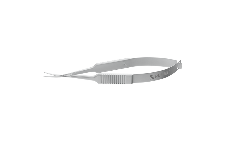 054R 11-058S Gills-Vannas Capsulotomy Scissors, Curved, Sharp Tips, 10.00 mm Blades, Flat Handle, Length 88 mm, Stainless Steel