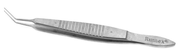 999R 4-2108S Faulkner Lens Holding Forceps, Angled shafts, Smooth Jaws, Length 105 mm, Stainless Steel