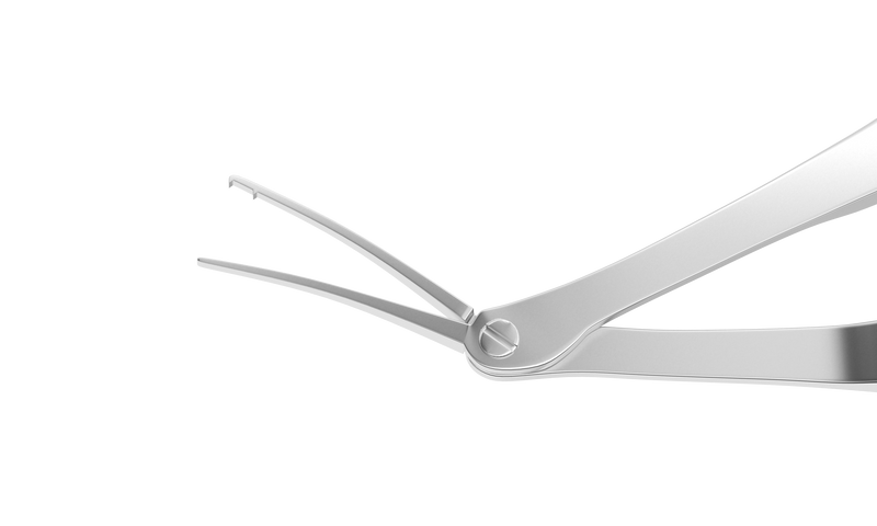 999R 4-21741 Foldable Lens Removing Forceps, Length 114 mm, Squeeze Titanium Handle