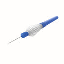 12-209-25DP Disposable Vitreoretinal Curved Scissors, 25 Ga, Plastic Handle 360ᵒ, 6 per Box