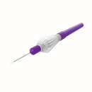 12-209-27DP Disposable Vitreoretinal Curved Scissors, 27 Ga, Plastic Handle 360ᵒ, 6 per Box