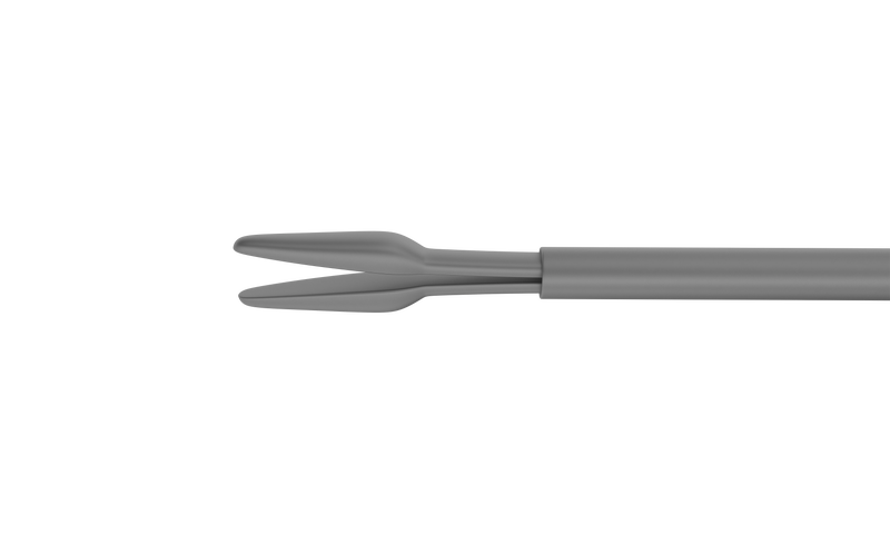 999R 12-301-23H Gripping Forceps with a sandblasted platform, Attached to a Squeeze Handle, with RUMEX Flushing System, 23 Ga