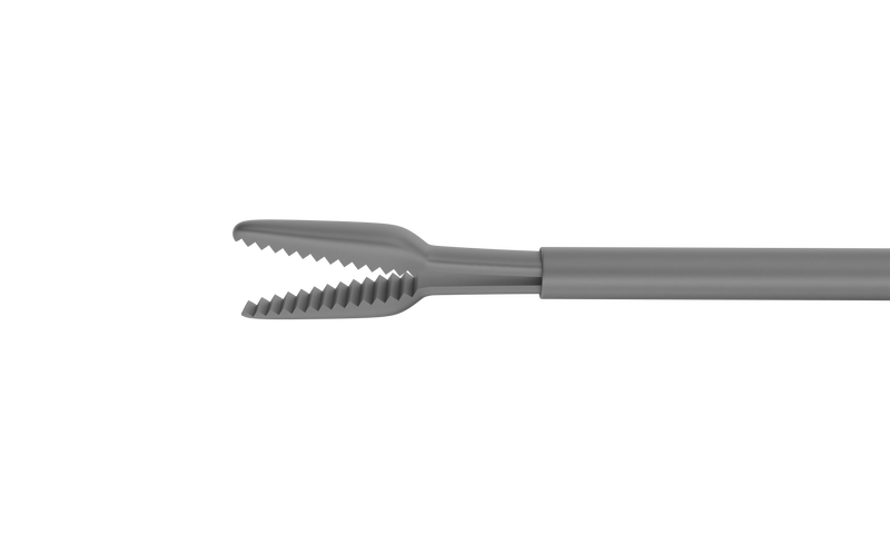 999R 12-304-23H Gripping Forceps With A "Crocodile" Platform, Attached to a Squeeze Handle, with RUMEX Flushing System, 23 Ga