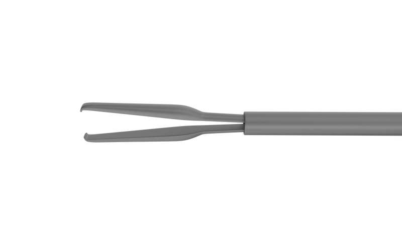 999R 12-410-23H Eckardt End-Gripping Forceps, Attached to a Squeeze Handle, with RUMEX Flushing System, 23 Ga