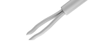 12-420-25D Disposable Asymmetrical End-Grasping Forceps, 25 Ga, Stainless Steel, 6 per Box