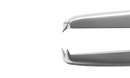 4-101S Iris Forceps with 1x2 Teeth, Straight, Flat Serrated Handle, Length 72 mm, Stainless Steel