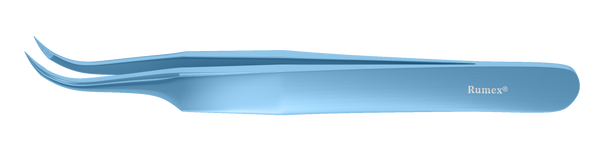 999R 4-115T Jeweler Forceps # 7, Curved, Length 110 mm, Titanium