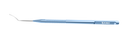 13-138 Corneal Dissector, Curved, Length 127 mm, Round Titanium Handle