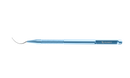 13-183 John DSAEK Stromal Scrubber, Strongly Vaulted Shaft, Length 120 mm, Round Titanium Handle