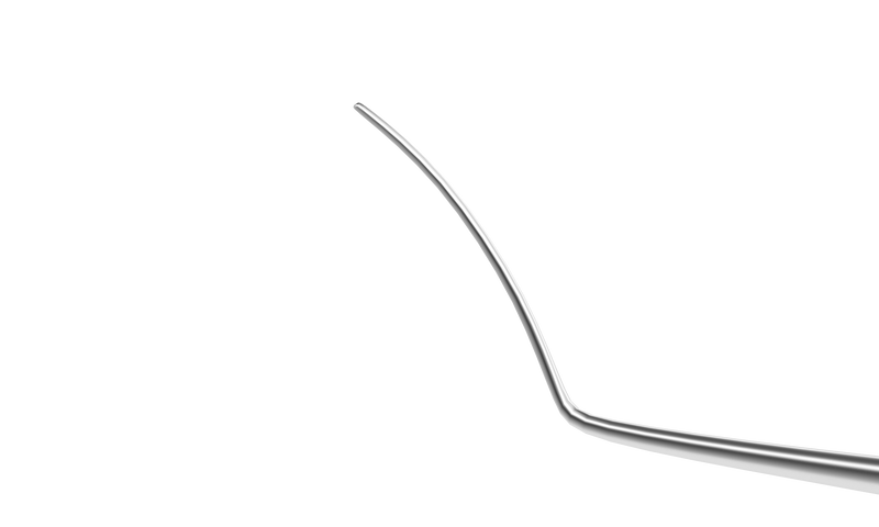 999R 20-002 Lindstrom LASIK/PRK Spatula and Epithelium Removal Board, Length 138 mm, Round Titanium Handle