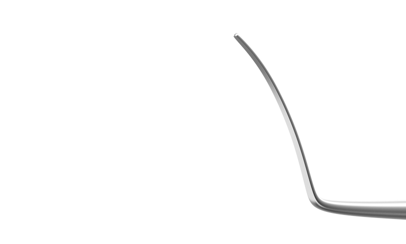 999R 20-002 Lindstrom LASIK/PRK Spatula and Epithelium Removal Board, Length 138 mm, Round Titanium Handle