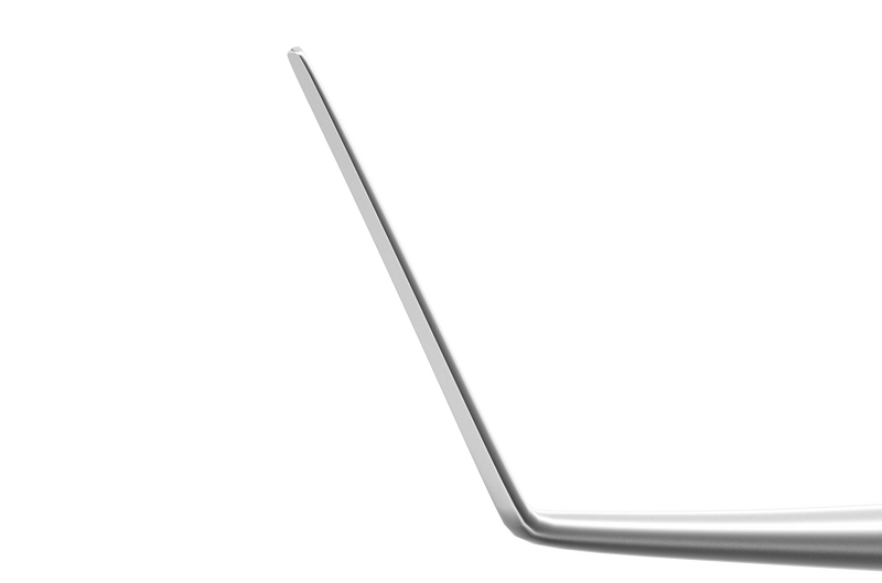 999R 20-013 LASIK Spatula and Flap Retreatment Instrument, Double-Ended, Length 133 mm, Round Titanium Handle