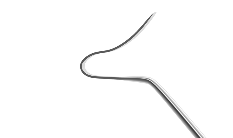 180R 20-201 FemtoLASIK Flap Spatula, Double-Ended, Length 128 mm, Round Titanium Handle