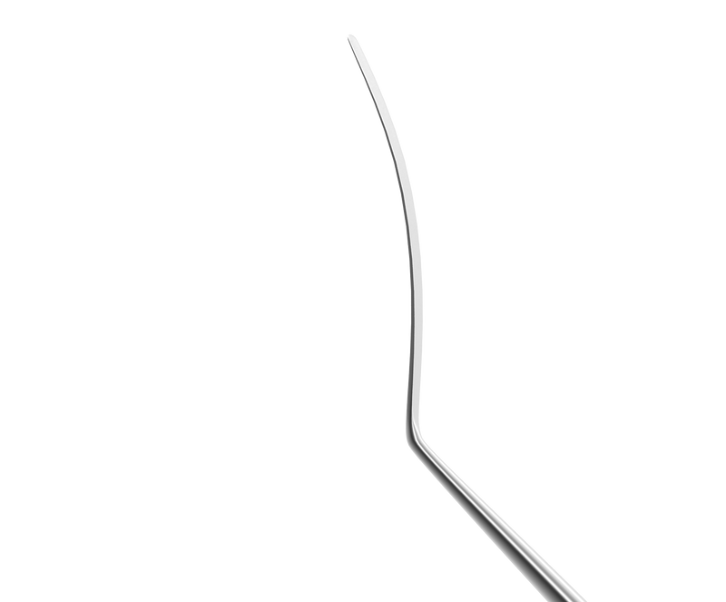 130R 20-203 Zaldivar FemtoLASIK Spatula, Length 123 mm, Round Titanium Handle