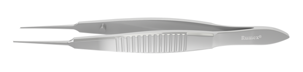 131R 4-0601S Castroviejo Suturing Forceps, 0.30 mm, 1x2 Teeth, 6.00 mm Tying Platform, Flat Handle, Length 108 mm, Stainless Steel