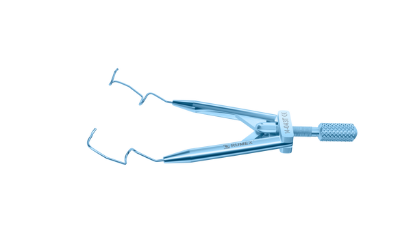 999R 14-043T Lieberman Nasal Speculum, 10.00 mm V-Shaped Blades, Round Branches, Child Size, Length 60 mm, Titanium