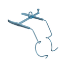 999R 14-052T Slade- Murdoch Speculum, Temporal, Parallel Retraction Design, 14.00 mm Open Blades, Length 54 mm
