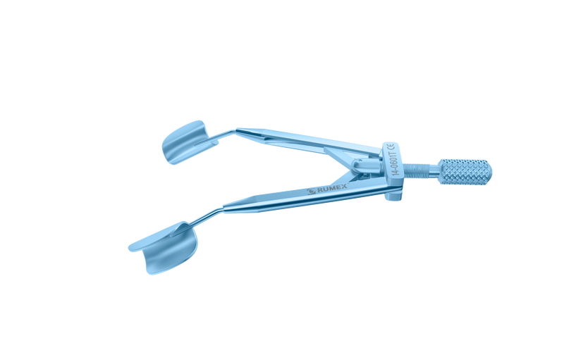 053R 14-0601T Kershner Reversible Speculum, 14.00 mm Solid Blades, Flat Branches, Length 70 mm, Titanium