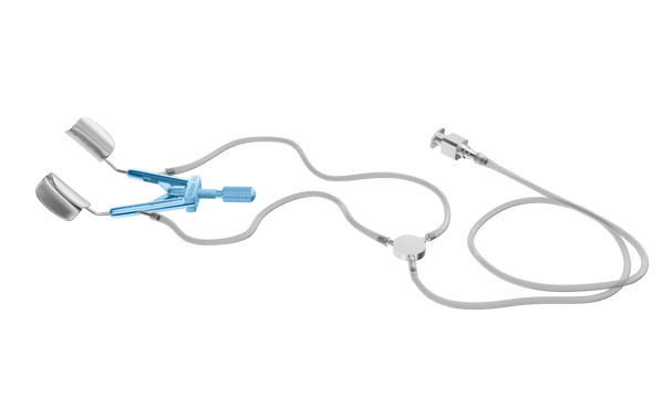 999R 14-060A Kershner Reversible Speculum with Aspiration, Adult Size, 14 mm Solid Blades, Length 70 mm