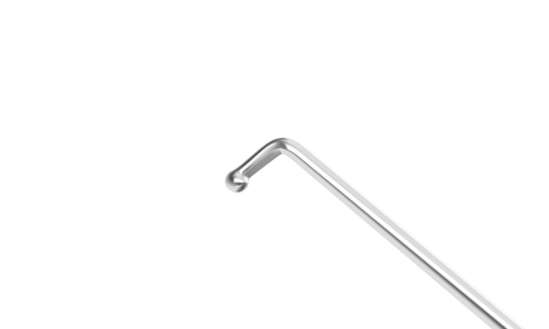 007R 7-063 Nagahara Phaco Chopper, RHD, Dull Finish, Length 120 mm, Round Titanium Handle