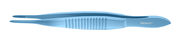 999R 4-2303T Moorsfield Suturing Forceps, Grooved Section 14.00 mm, Flat Handle, Length 110 mm, Titanium