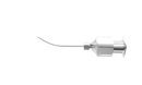 15-013-19 Sub-Tenon's Anesthesia Cannula, Curved, Flattened Tip, 19 Ga x 25 mm, Front Opening