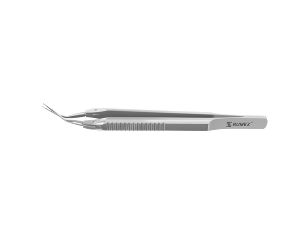 999R 4-0396/MFS Capsulorhexis Forceps with Scale (2.50/5.00 mm), Cross-Action, for 1.50 mm Incisions, Straight Stainless Steel Jaws (8.50 mm), Short Lever (16.00 mm), Medium (91 mm) Flat Stainless Steel Handle, Length 110 mm