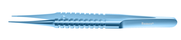 133R 4-185T Tennant Straight Tying Forceps, Extra-Delicate Tips, for 9-0 to 11-0 Sutures, Round Handle, Length 108 mm, Titanium