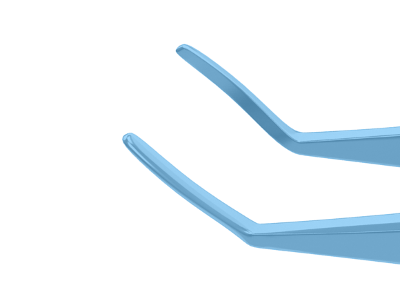 097R 4-2132T Acrylic Lens Insertion Forceps, Flat Handle, Length 105 mm, Titanium