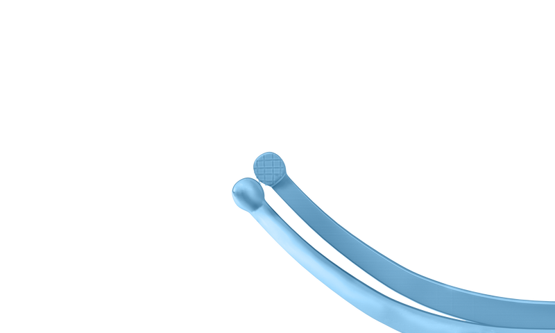 999R 4-2206T LASIK Flap Forceps, Curved, Length 108 mm, Titanium