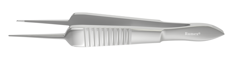 999R 4-0606S Paufique Suturing Forceps, 0.50 mm, 1x2 Teeth, 6.00 mm Tying Platform, Flat Handle, Length 87 mm, Stainless Steel