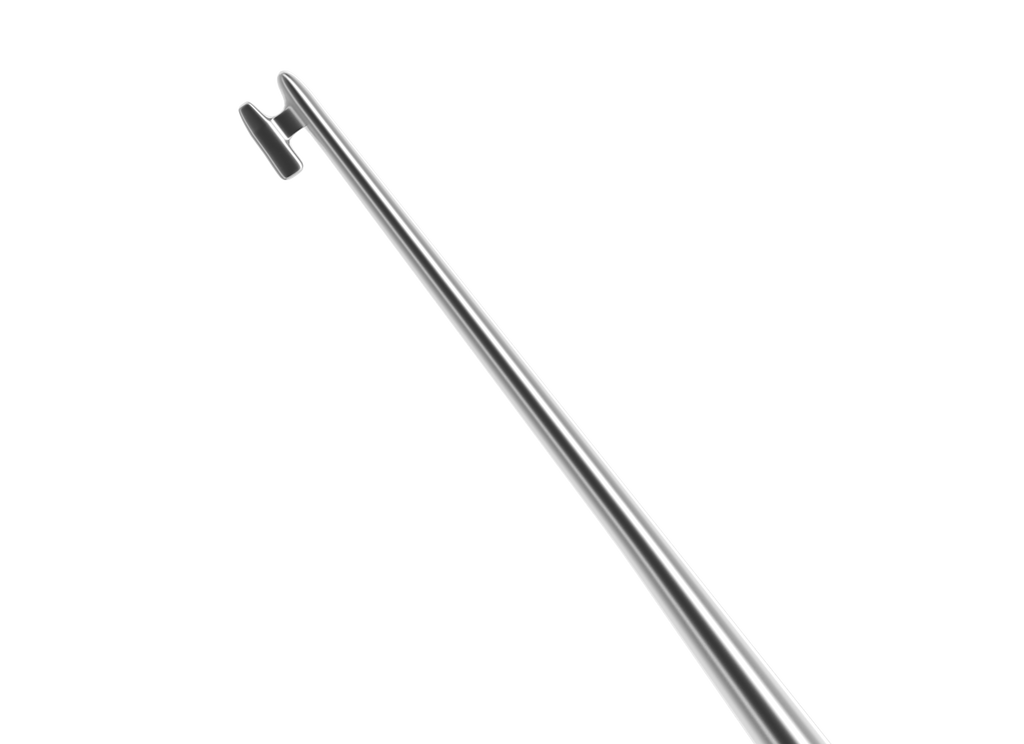 5-0301 Kuglen Iris Hook, Straight, H-Shaped Tip, Length 124 mm, Round ...