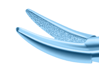 999R 8-100T Castroviejo Needle Holder, Standard Jaws, 11.00 mm Gripping Surface, Curved, with Lock, Length 140 mm, Titanium