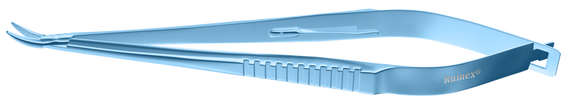 999R 8-100T Castroviejo Needle Holder, Standard Jaws, 11.00 mm Gripping Surface, Curved, with Lock, Length 140 mm, Titanium