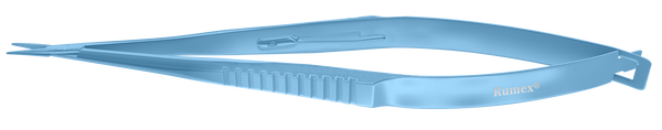 999R 8-0921T Castroviejo Needle Holder, Straight, with Lock, 13.50 mm Delicate jaws, Length 122 mm, Titanium