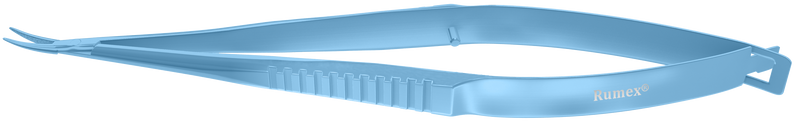 091R 8-096T Castroviejo Needle Holder, Delicate Jaws, Gripping Surface 8.00 mm, Curved, without Lock, Length 135 mm, Titanium