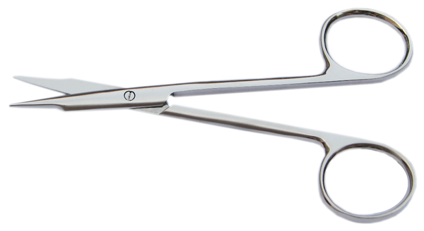 127R 11-130S Stevens Tenotomy Scissors, Straight, Sharp Tips, Length 115 mm, Stainless Steel
