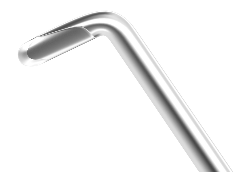 136R 7-1361 Seibel Chopper/Quick Chopper with Rounded Edge, RHD, Length 138 mm, Round Titanium Handle